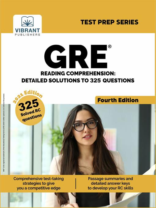 Cover image for GRE Reading Comprehension